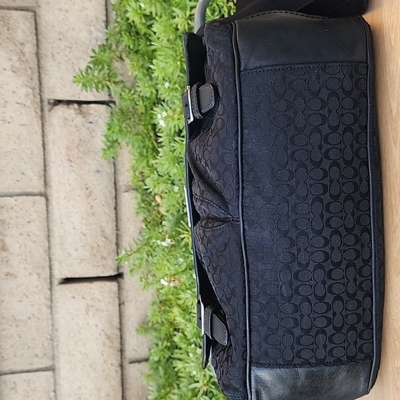 Coach Black Monogram Messenger Bag - Picture 6 of 16